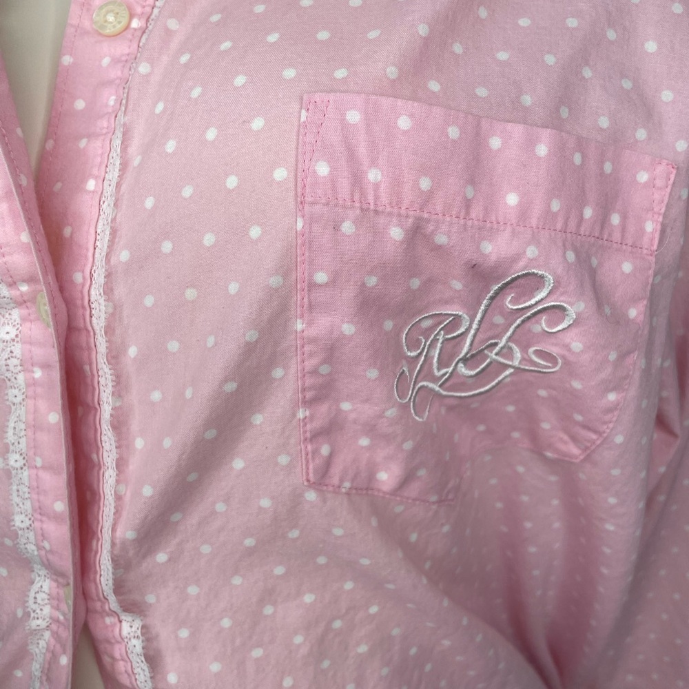 Ralph Lauren Pink Dot Button-Down Shirt - Picture 5 of 10